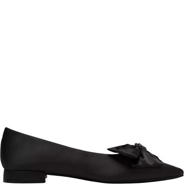 CLARKS WOMENS SENSA15 BELLA FLAT SHOE - BLACK